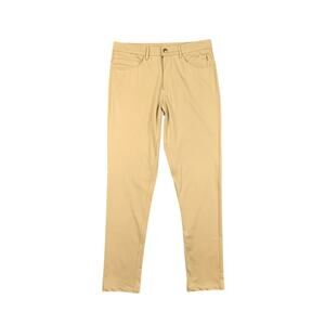 Barbell Pants Mens 30 Straw Slim Fit Flat Front 5 Pocket Quick Dry Work Travel